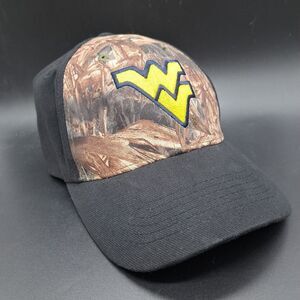 West Virginia Duckblind Camo and Black Hat - Captivating Headgear Mountaineers